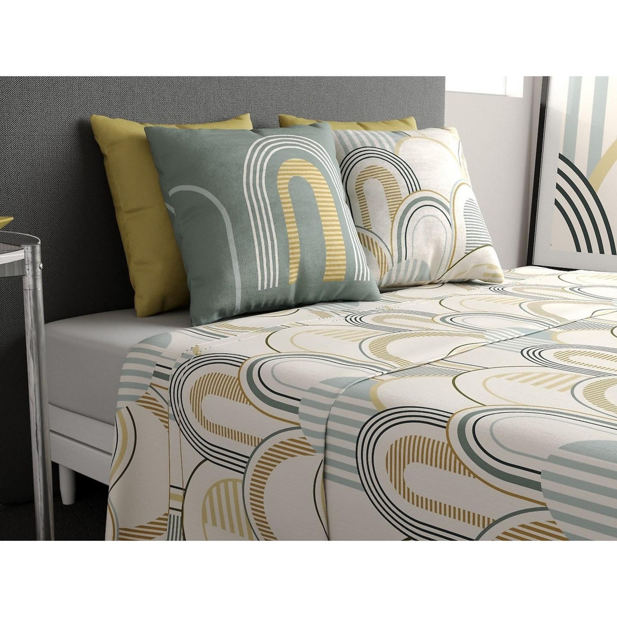 ATELIER DU COTON Parure de drap 100% coton 57fils colizé