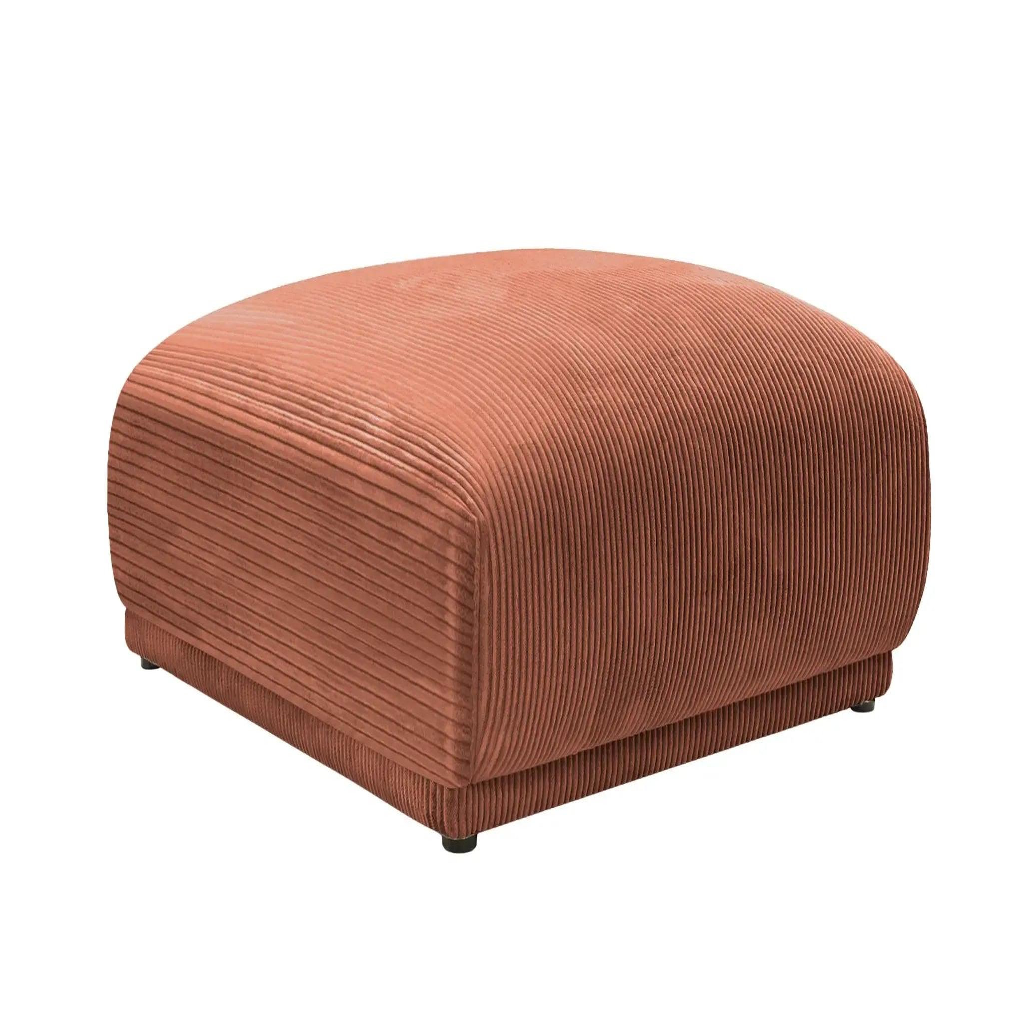 Voir la diapositive 1 : CASANOVA PARIS Rosalie - pouf velours cotelé
