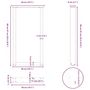 Voir la diapositive 6 : VIDAXL Pieds de table basse forme de U 2 pcs noir 50x(90-91) cm acier