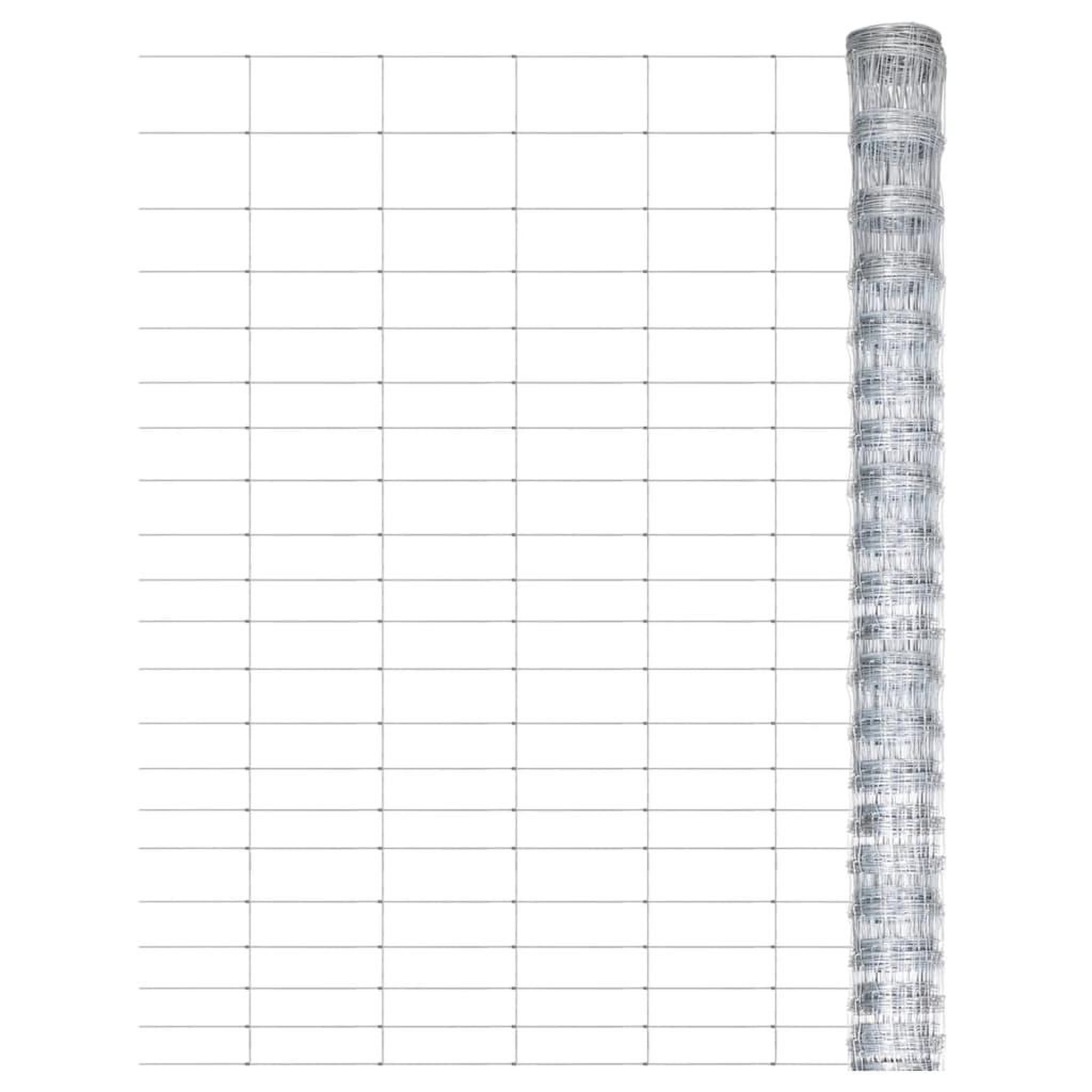 Voir la diapositive 1 : VIDAXL Cloture de jardin Acier galvanise 50x1,25 m Argente