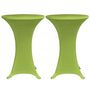 Voir la diapositive 3 : VIDAXL Housses de table extensible 4 pcs 80 cm Vert