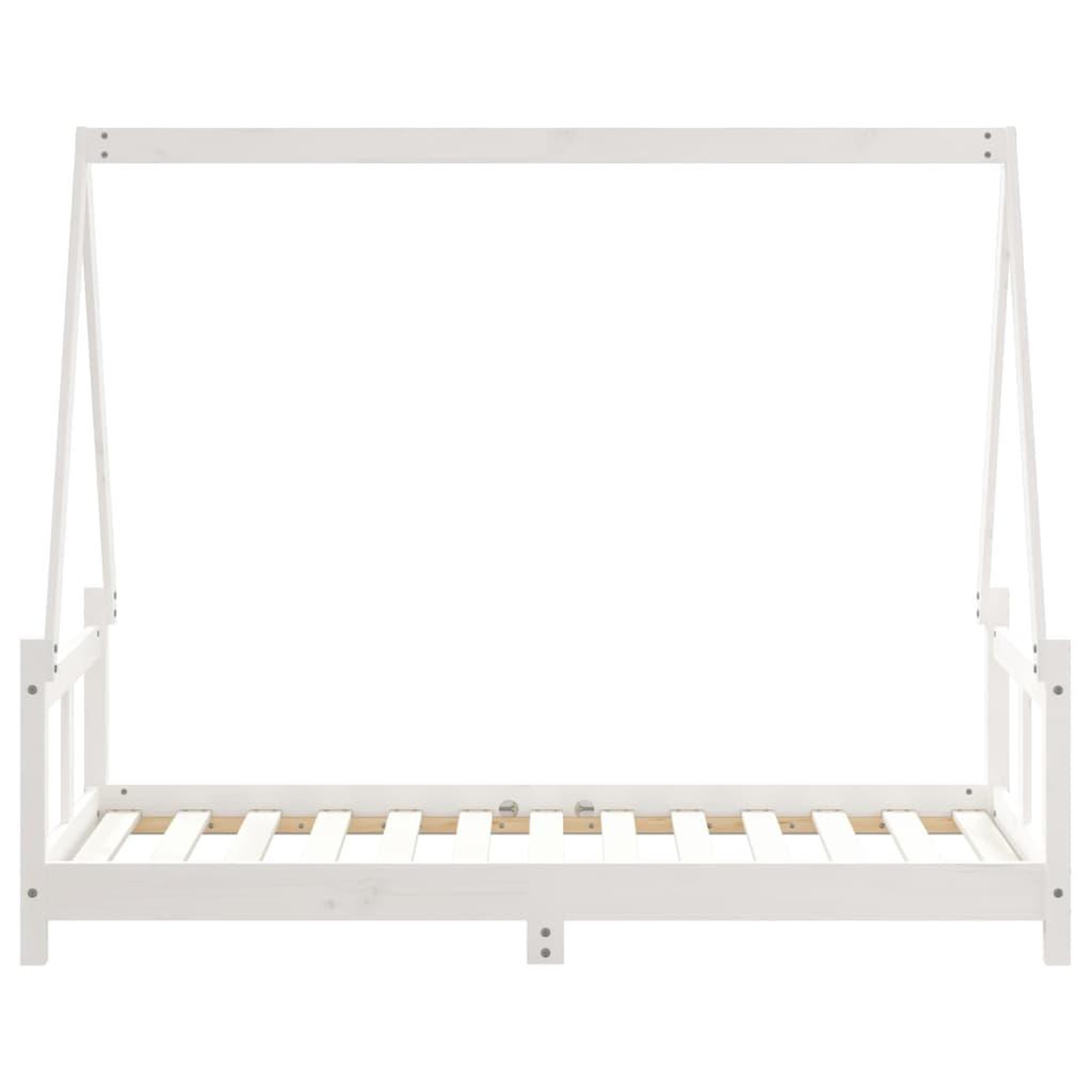Voir la diapositive 5 : VIDAXL Cadre de lit pour enfant blanc 80x160 cm bois de pin massif