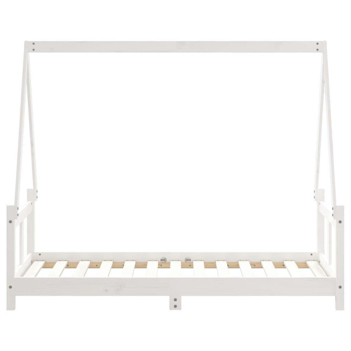 VIDAXL Cadre de lit pour enfant blanc 80x160 cm bois de pin massif