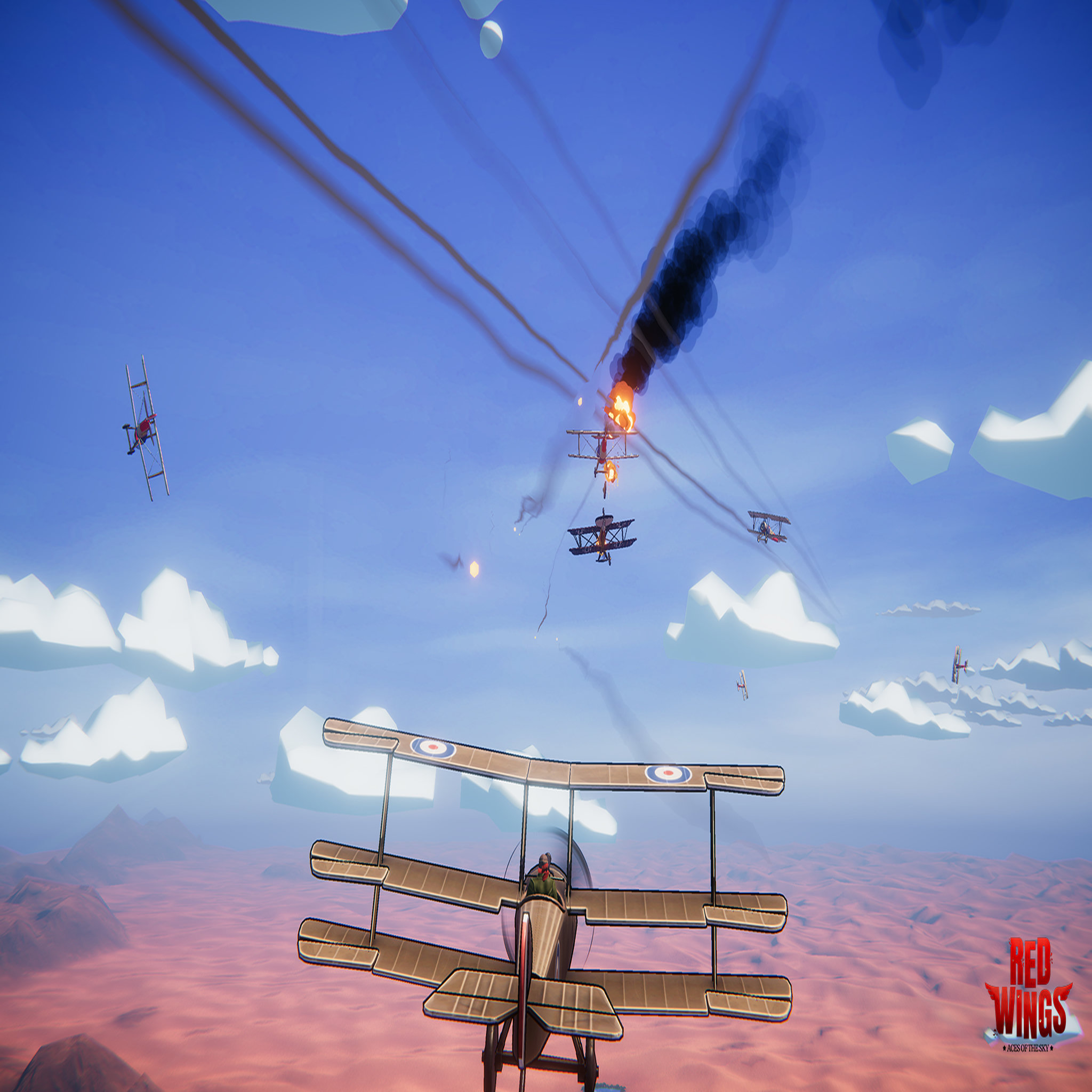 Voir la diapositive 4 : Red wings ! Aces of the sky Baron Edition PS4