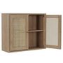 Voir la diapositive 5 : The Home Deco Factory Armoire murale 2 portes Bali en cannage - Marron