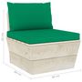 Voir la diapositive 6 : VIDAXL Salon de jardin palette 9 pcs avec coussins bois d'epicea