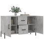 Voir la diapositive 4 : VIDAXL Buffet gris beton 100x36x60 cm bois d'ingenierie