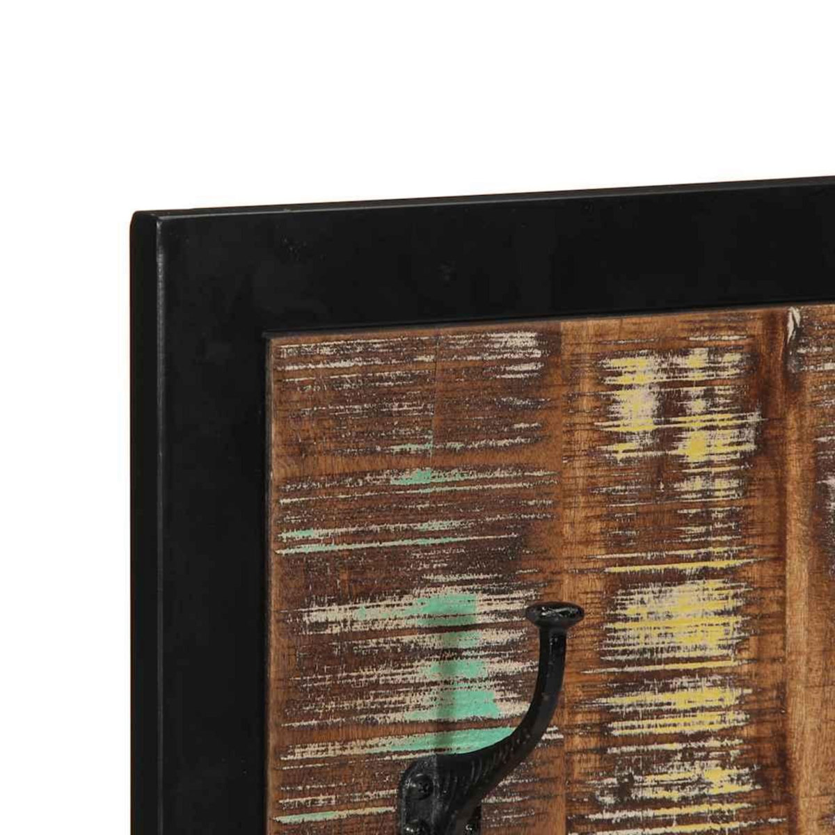 VIDAXL Porte-manteau multicolore 40x2x80 cm bois massif recuperation