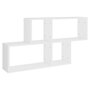 Voir la diapositive 2 : VIDAXL Etagere murale Blanc 100x18x53 cm Bois d'ingenierie
