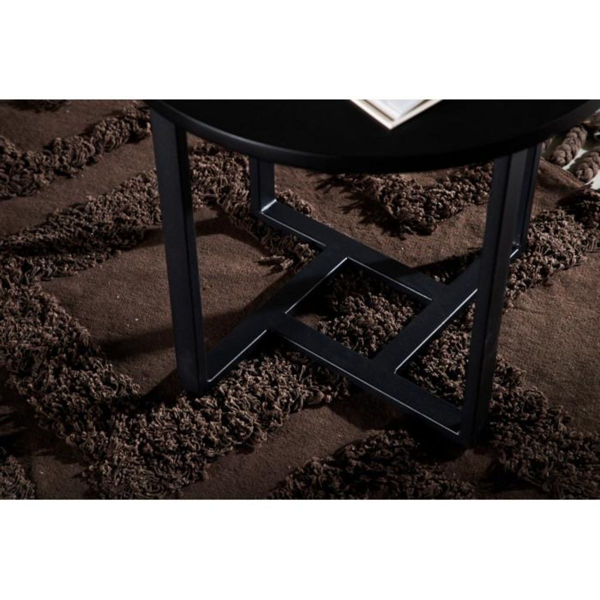 Paris Prix Table Basse Design  Lawton  50cm Noir