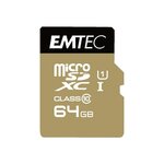 EMTEC Carte Mémoire Emtec microSD Class10 Gold+ 64 Go