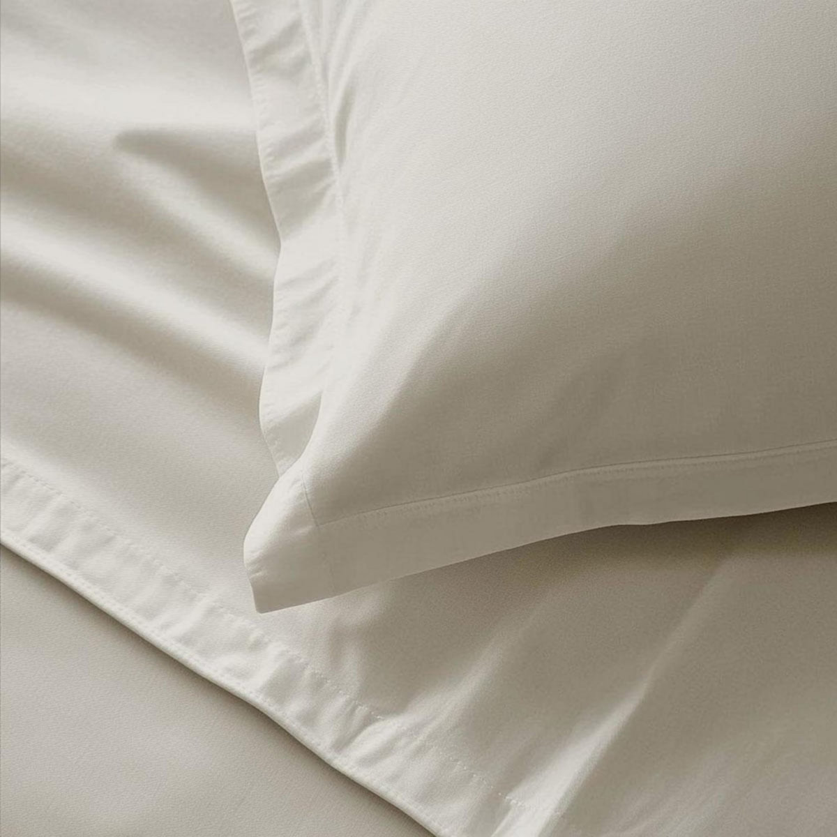 DODO Pack housse de couette + Taie(s) d'oreiller Coton thermorégulé Ivoire