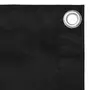VIDAXL Ecran de balcon Noir 75x400 cm Tissu Oxford