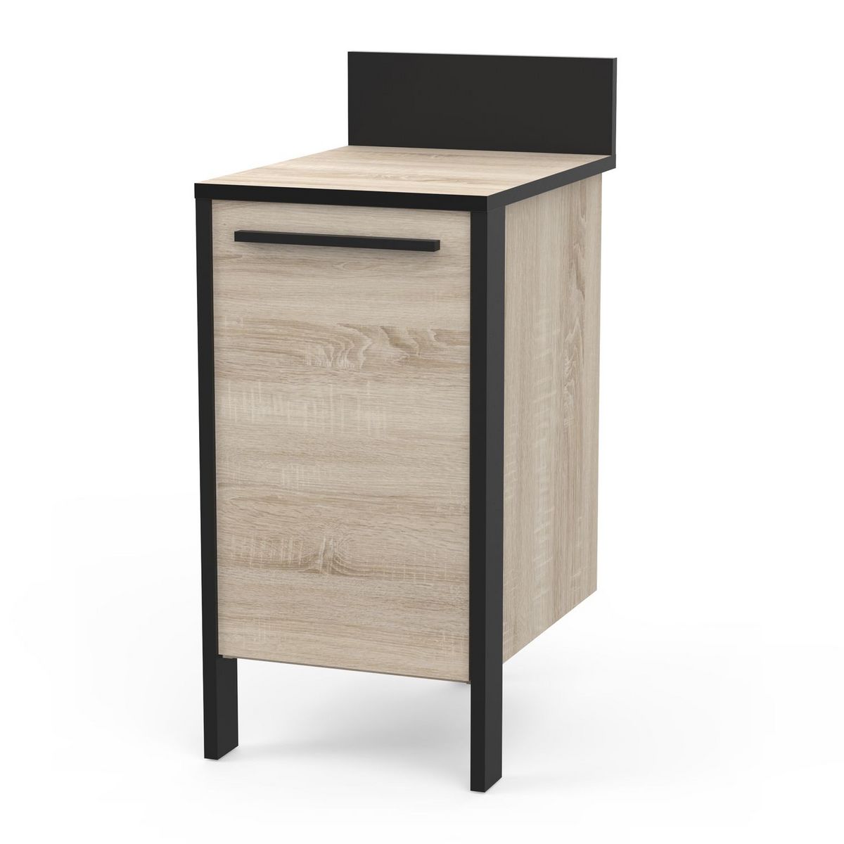 Meuble de cuisine bas 1 porte style industriel L44cm BRICKHOUSE