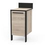 Voir la diapositive 2 : Meuble de cuisine bas 1 porte style industriel L44cm BRICKHOUSE