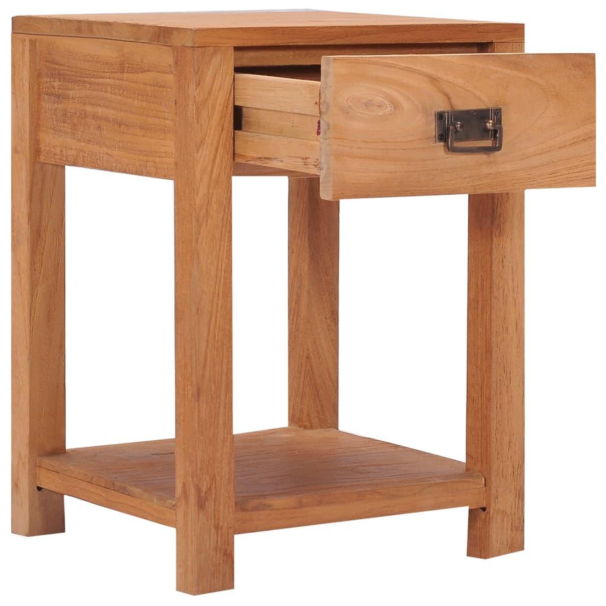 Voir la diapositive 2 : VIDAXL Table de chevet 35x35x50 cm bois de teck massif