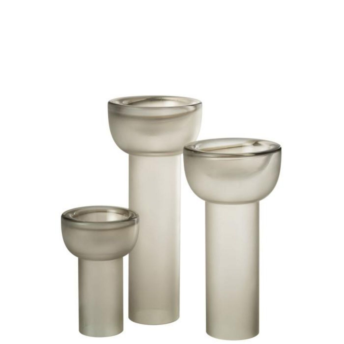 Paris Prix Vase Chandelier en Verre  Yoko  38cm Grège