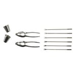 Paris Prix Coffret Dégustation Crustacés  10 Pièces  15cm Argent