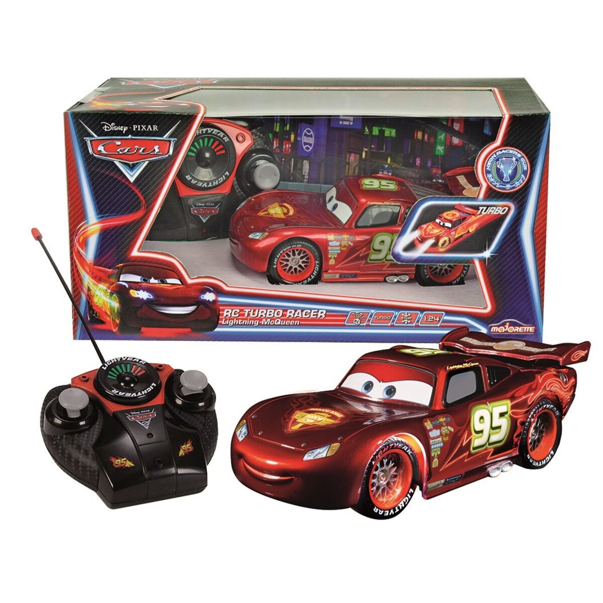 SMOBY Voiture radiocommandée McQueen Neon 1/24 pas cher 