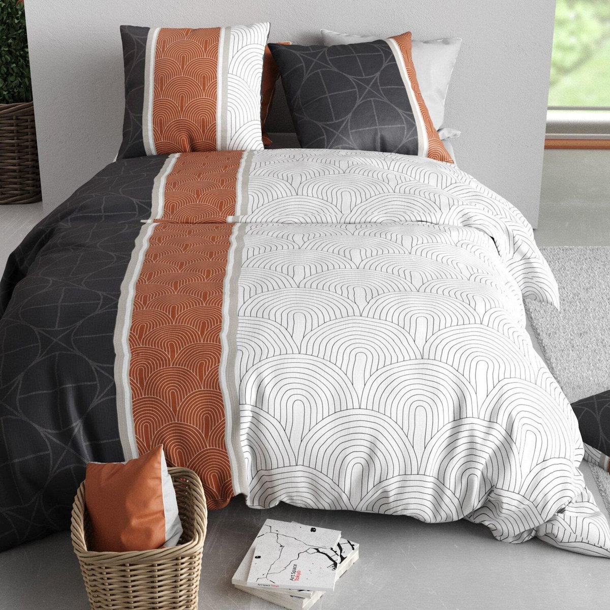 ATELIER DU COTON Parure Housse De Couette 100% Coton 57fils Equinoxe