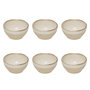 Voir la diapositive 1 : SECRET DE GOURMET Lot de 6 Coupelles en Faïence  Kate  30cl Blanc