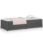 Voir la diapositive 5 : VIDAXL Lit de jour sans matelas gris 90x200 cm bois de pin massif