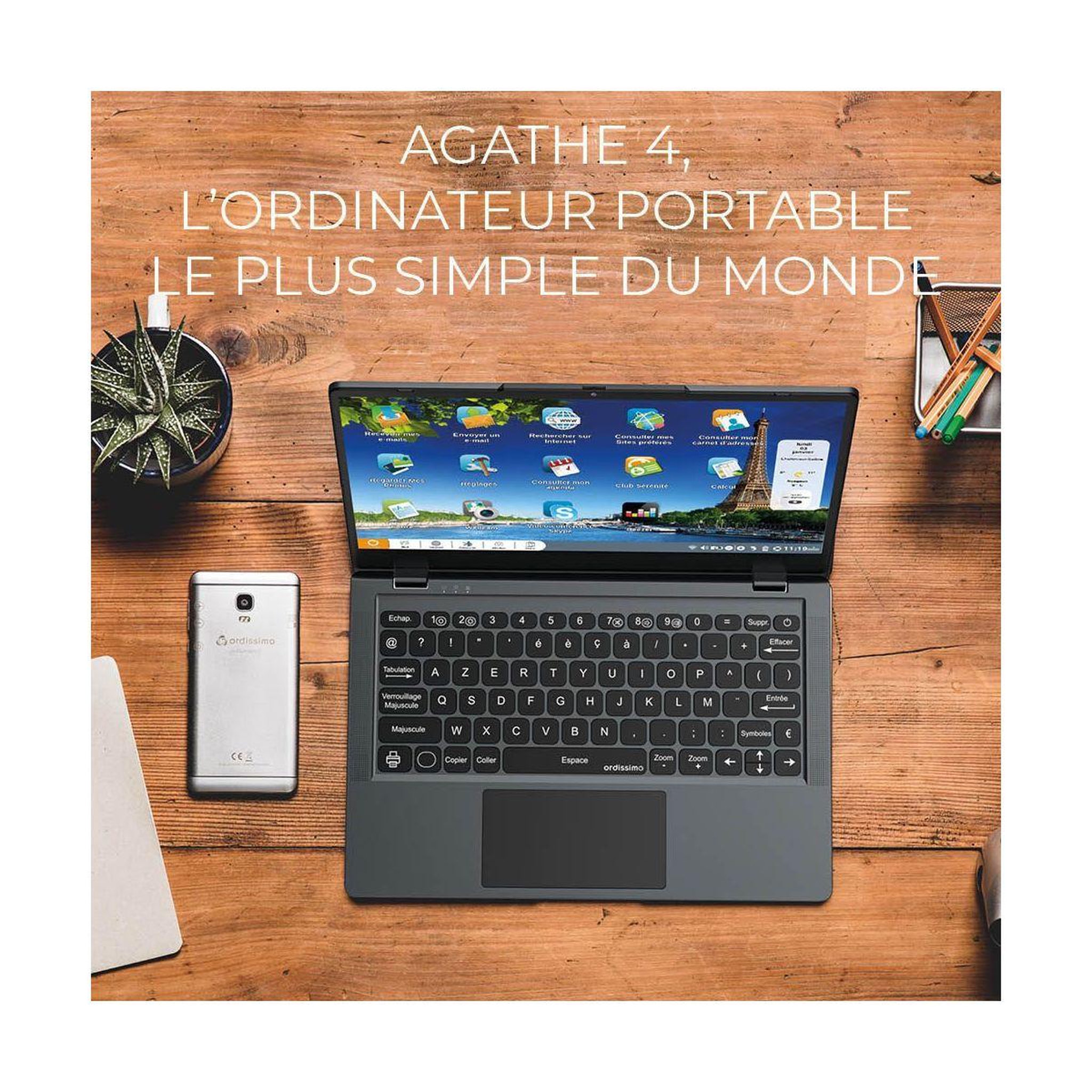 Voir la diapositive 2 : Ordissimo Ordinateur portable Agathe 4