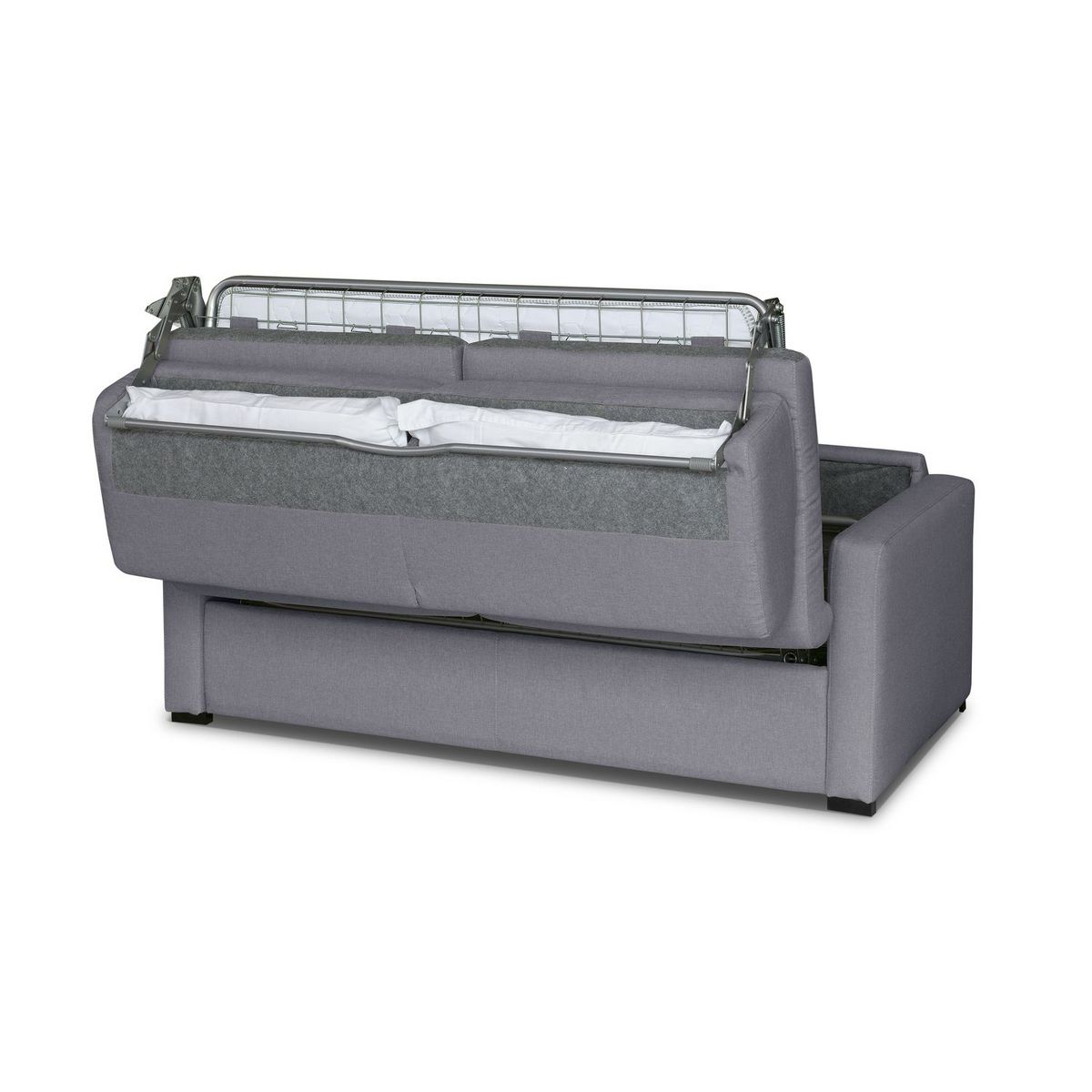 Canapé convertible système couchage express matelas 160x200 17cm 3 places en tissu DYLAN 