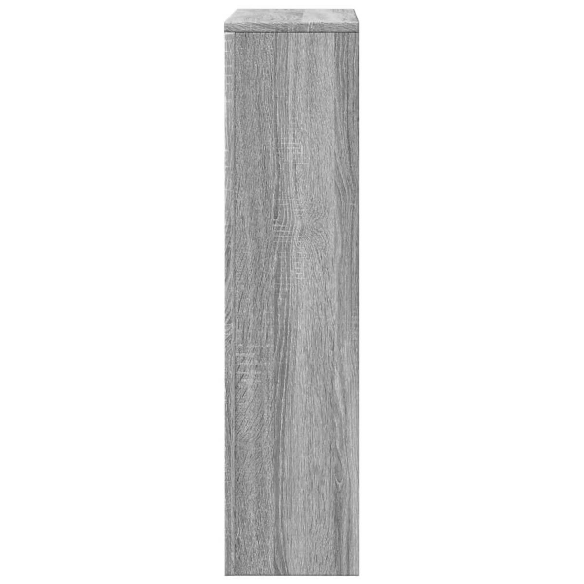 VIDAXL Cache-radiateur sonoma gris 104x20x82 cm bois d'ingenierie