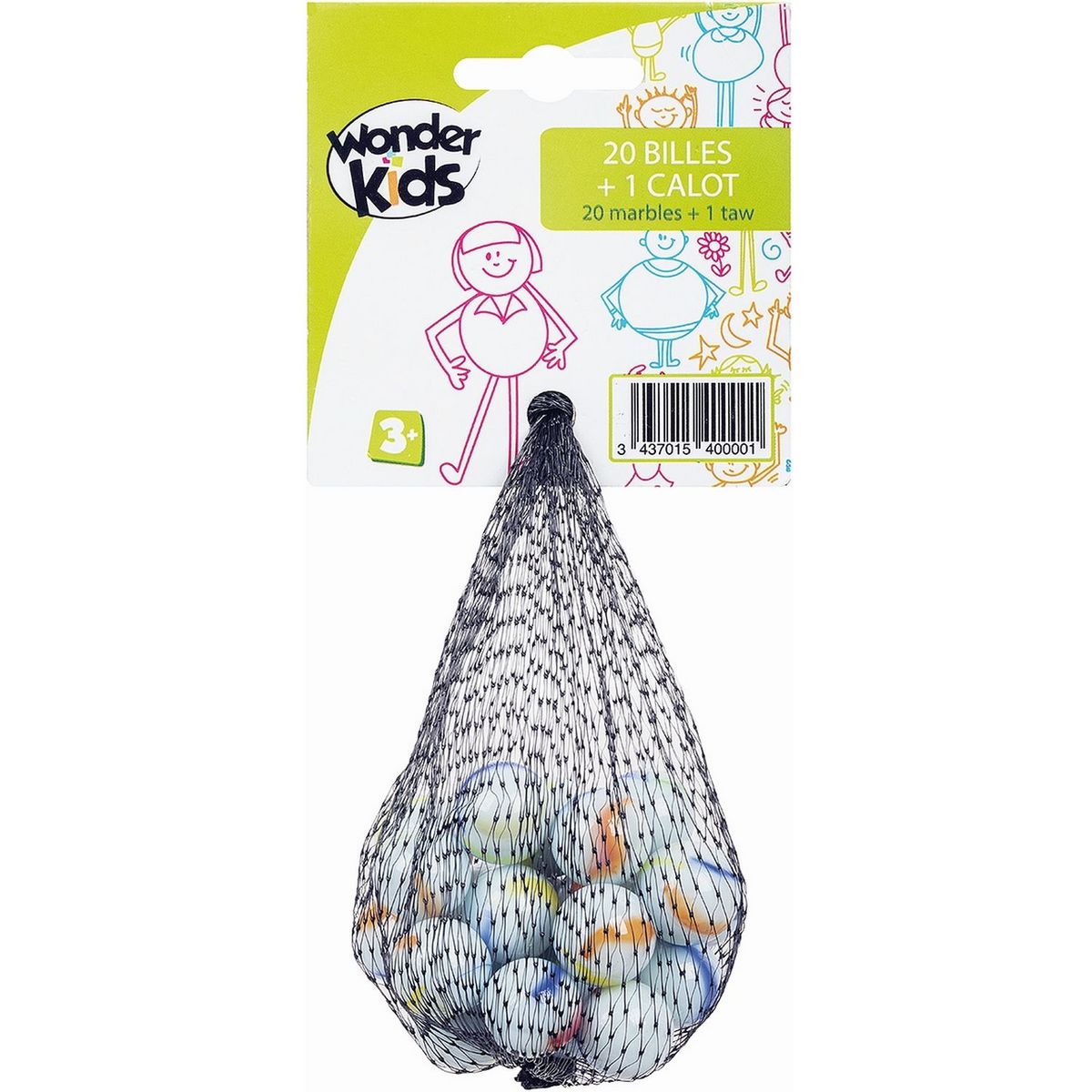 WDK Sachet de 20 billes + 1 calot