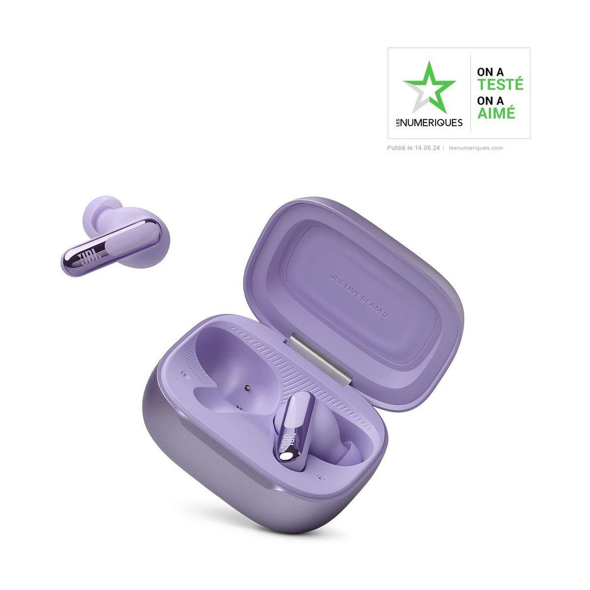 Voir la diapositive 2 : JBL Ecouteurs Live Beam 3 Violet