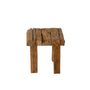 Voir la diapositive 2 : Paris Prix Tabouret en Bois de Teck  Rustique  35cm Naturel