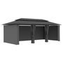 Voir la diapositive 3 : VIDAXL Belvedere avec rideaux 600x298x270 cm Anthracite