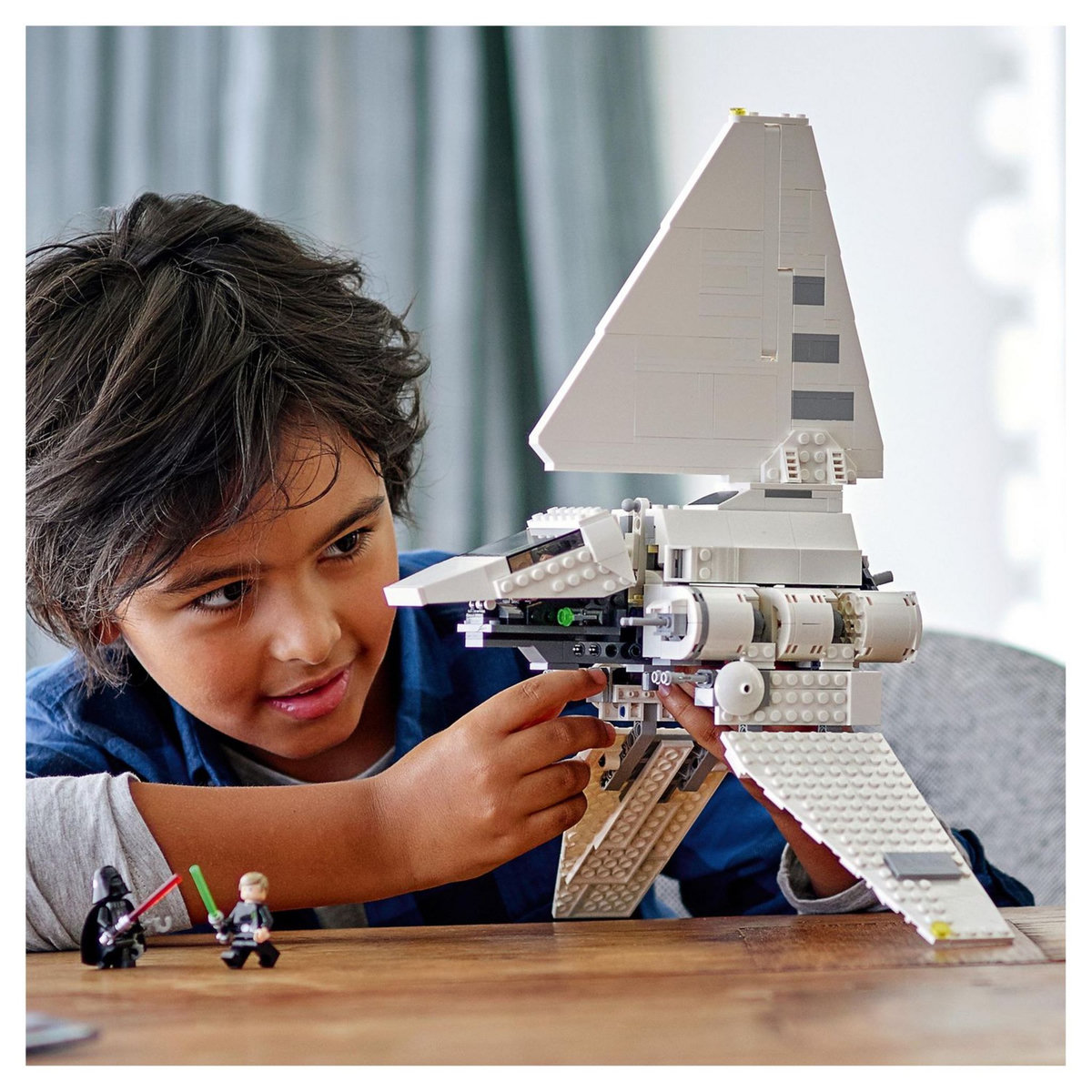 LEGO Star Wars 75302 La Navette Impériale, Jouet, Minifigurines Luke Skywalker, Dark Vador