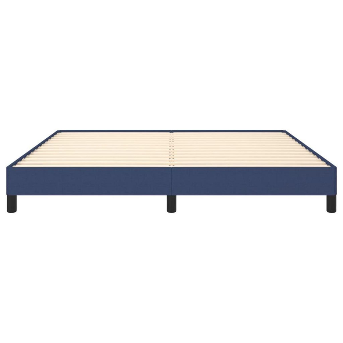 VIDAXL Cadre de lit sans matelas bleu 160x200 cm tissu