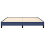 Voir la diapositive 5 : VIDAXL Cadre de lit sans matelas bleu 160x200 cm tissu