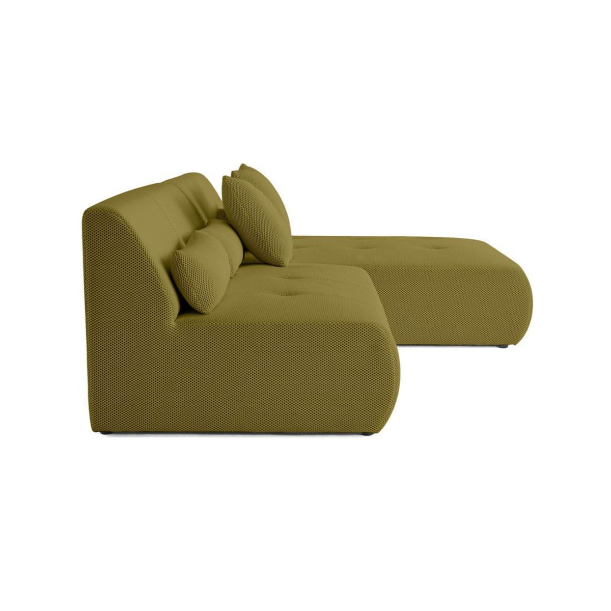 LISA DESIGN Onyx - canapé modulable d'angle réversible 4 places - en tissu mailles 3d