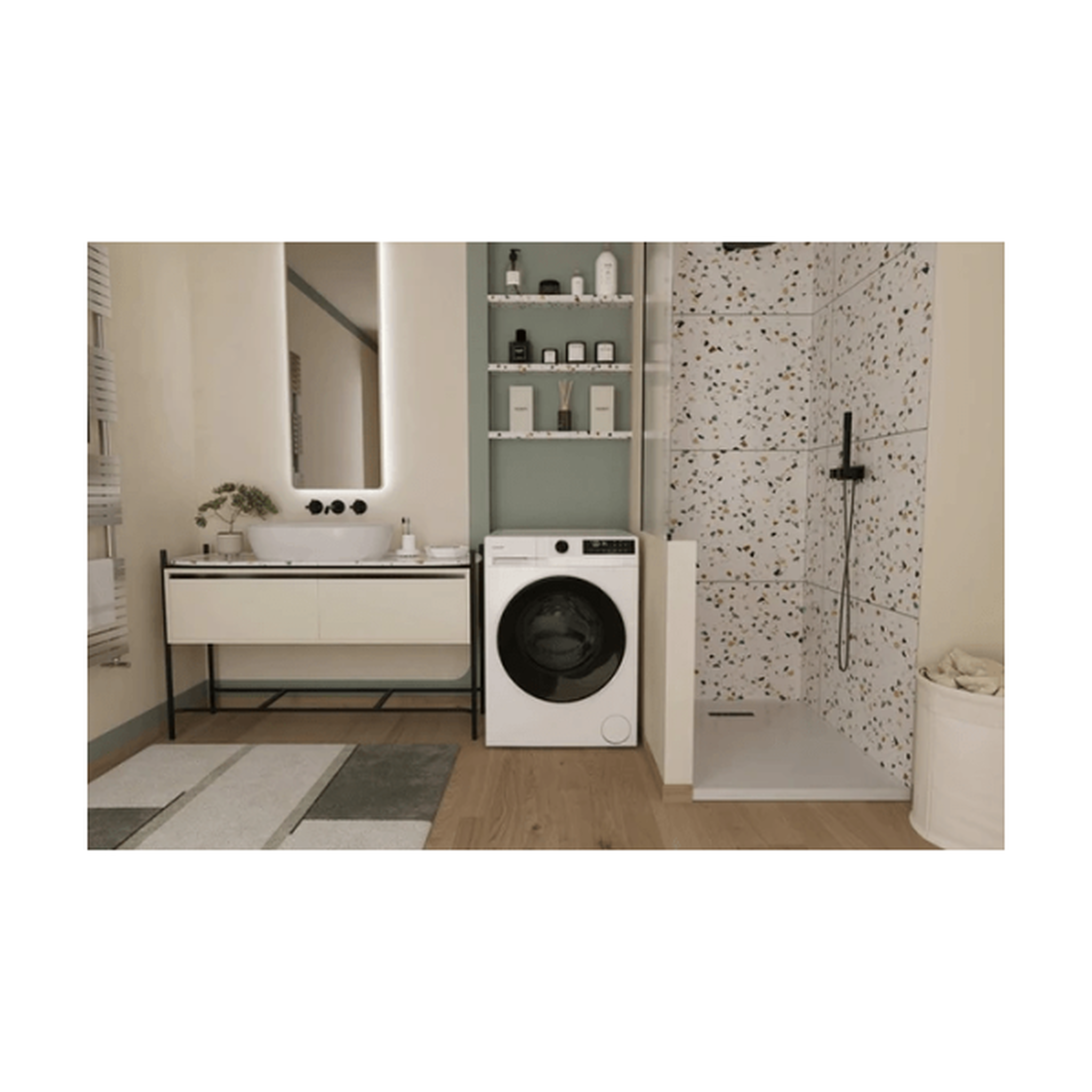 Voir la diapositive 6 : Candy Lave-linge séchant frontal 8/5kg 1400 tours/min - gwd485sb6-s