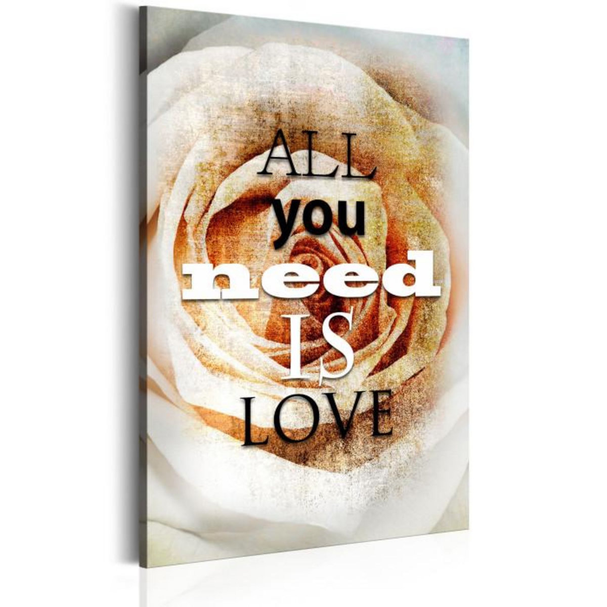 Paris Prix Tableau Imprimé  Rose de l'amour  80x120cm