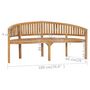 Voir la diapositive 6 : VIDAXL Banc de jardin en forme de banane 180 cm bois de teck solide