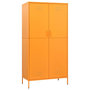 Voir la diapositive 2 : VIDAXL Garde-robe Jaune moutarde 90x50x180 cm Acier