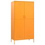 Voir la diapositive 2 : VIDAXL Garde-robe Jaune moutarde 90x50x180 cm Acier