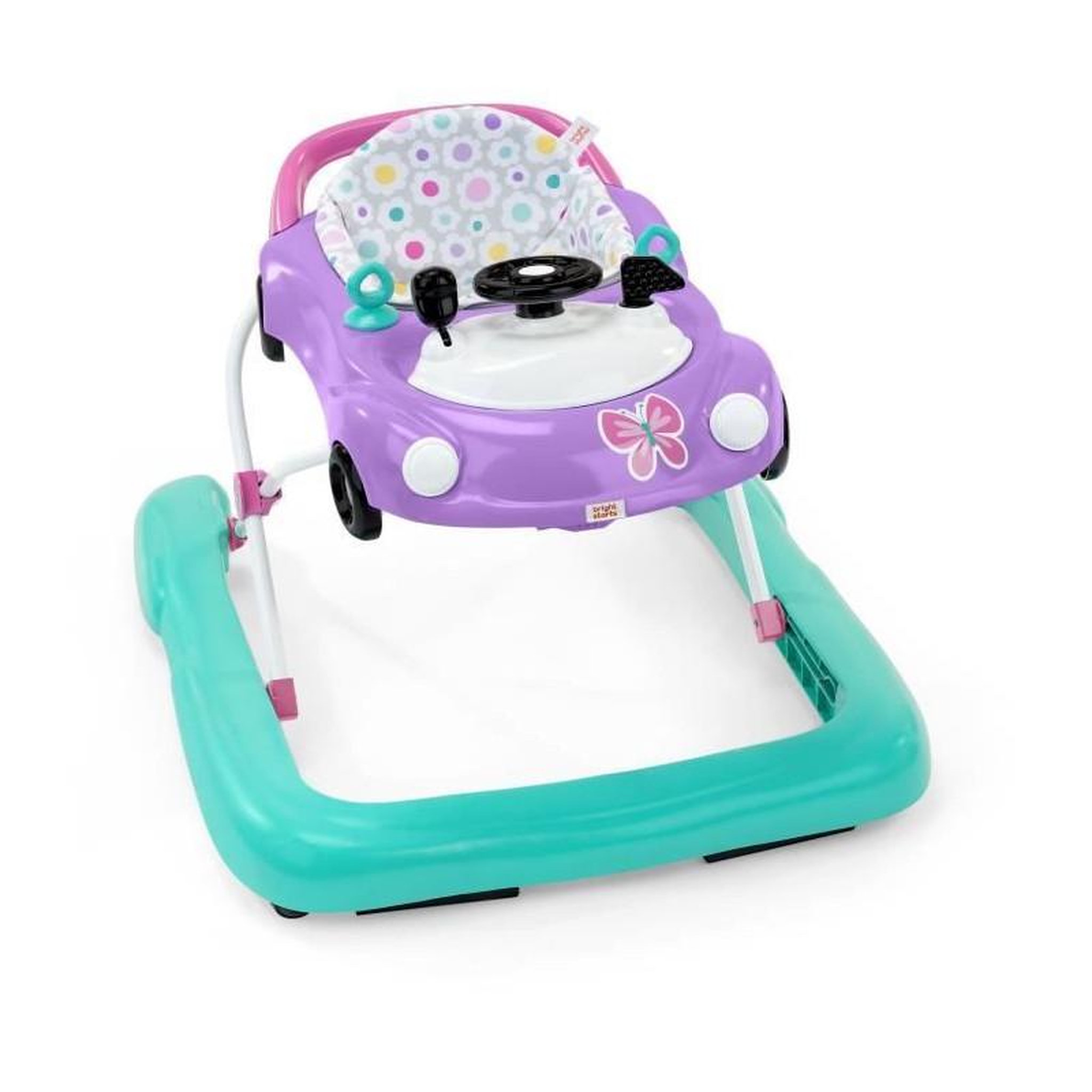 Bright Starts BRIGHT STARTS Trotteur 3 en 1, petit bolide, 3 modes de jeux évolutifs, violet