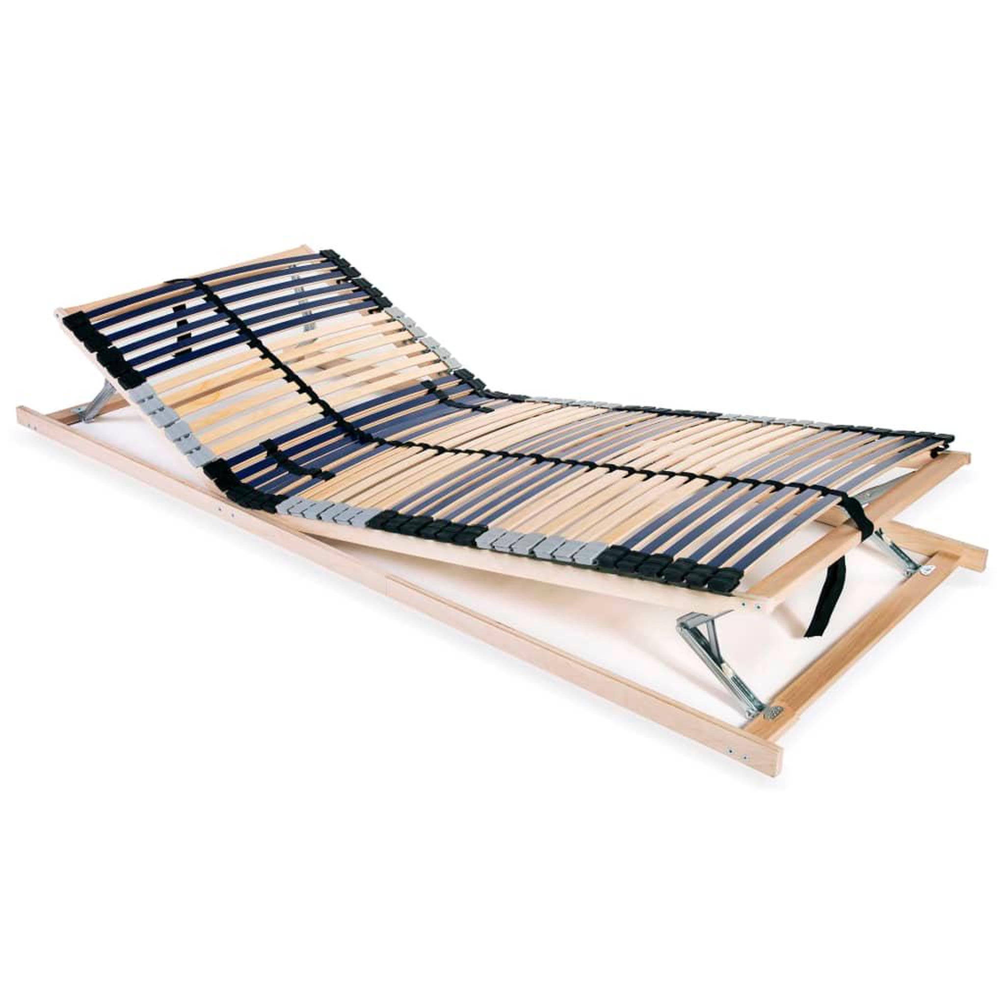 Voir la diapositive 1 : VIDAXL Sommier a lattes sans matelas avec 42 lattes 7 zones 80x200 cm
