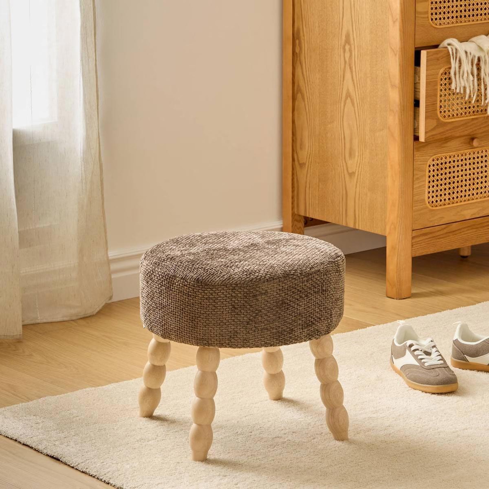 Voir la diapositive 5 : ATMOSPHERA Tabouret d'appoint chenille  spolo  39cm tonka