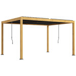 OUTSUNNY Pergola 3 x 4 m bioclimatique style contemporain alu