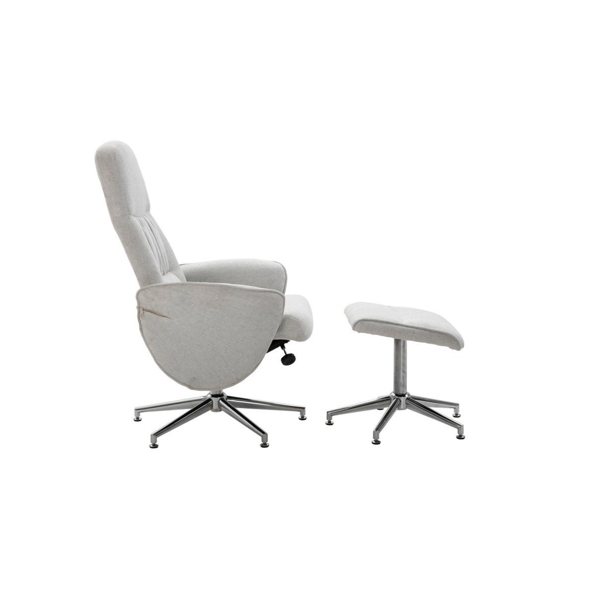 Voir la diapositive 4 : Paris Prix Fauteuil de relaxation & pouf  rolf  104cm gris