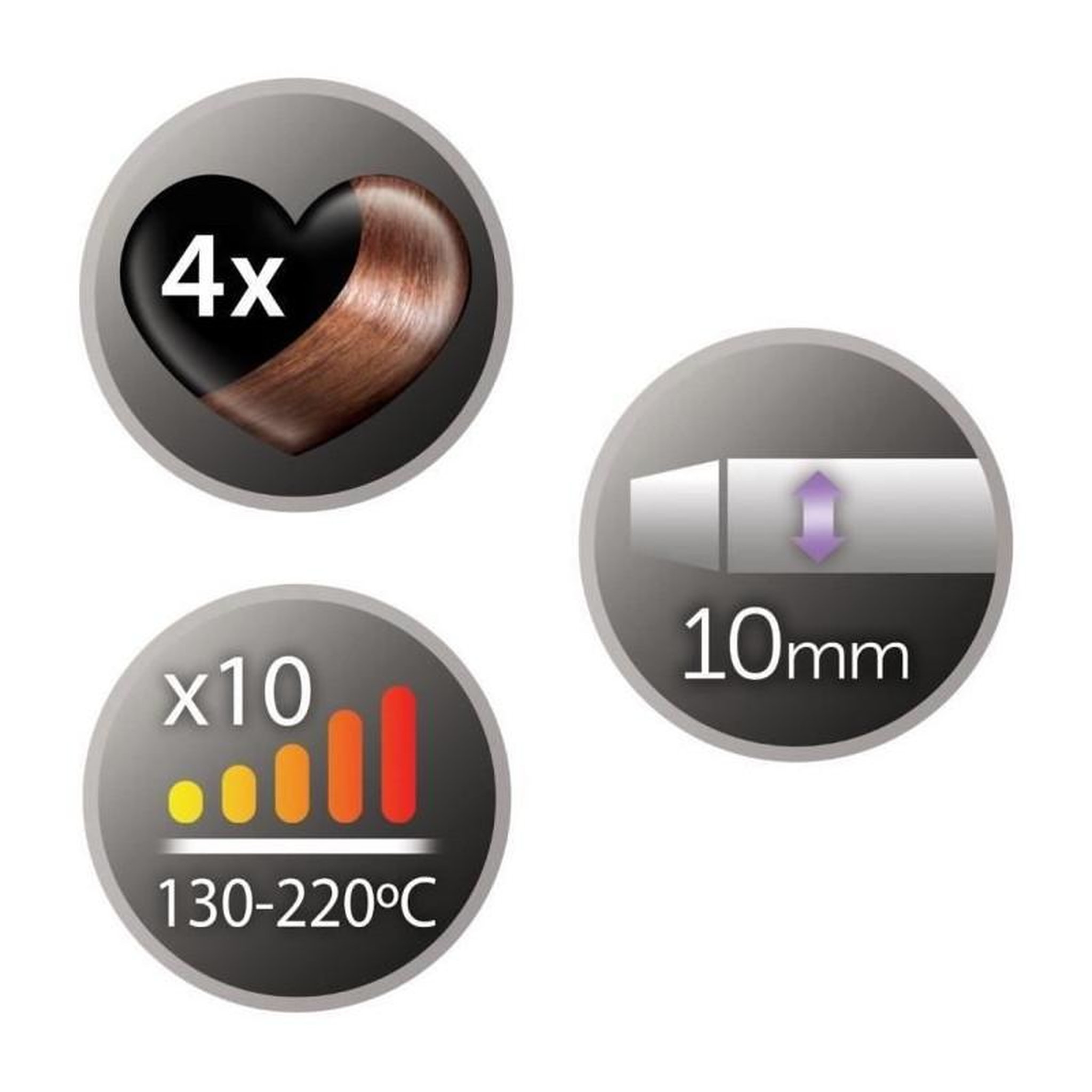 Voir la diapositive 2 : REMINGTON Remington CI6X10 Fer a boucler, Boucleur Pro Tight Curl 10mm Revetement 4X Protection, Parfait pour Creer des Boucles Serrees