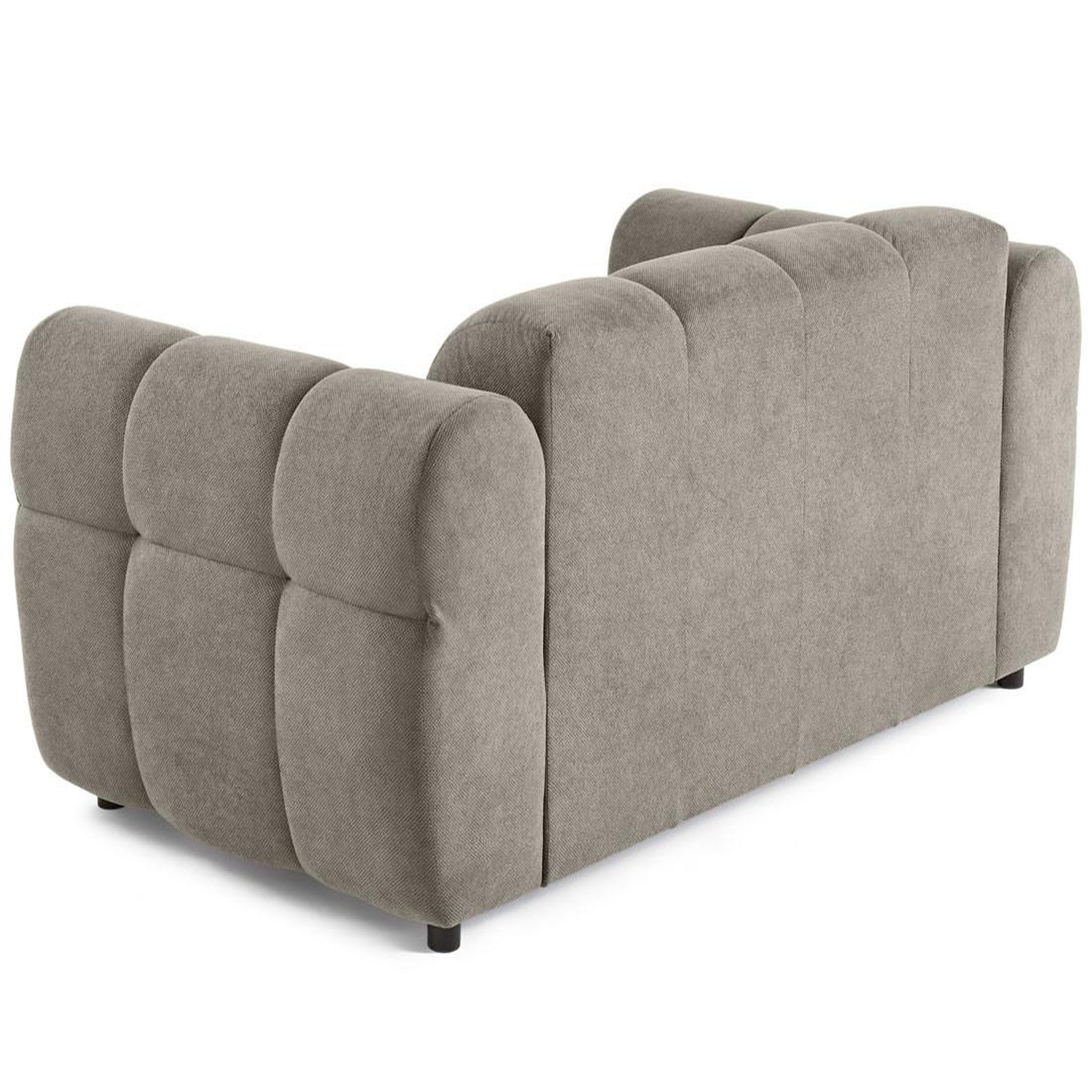 Voir la diapositive 5 : BEST MOBILIER Ray - canapé droit 2 places en tissu texturé