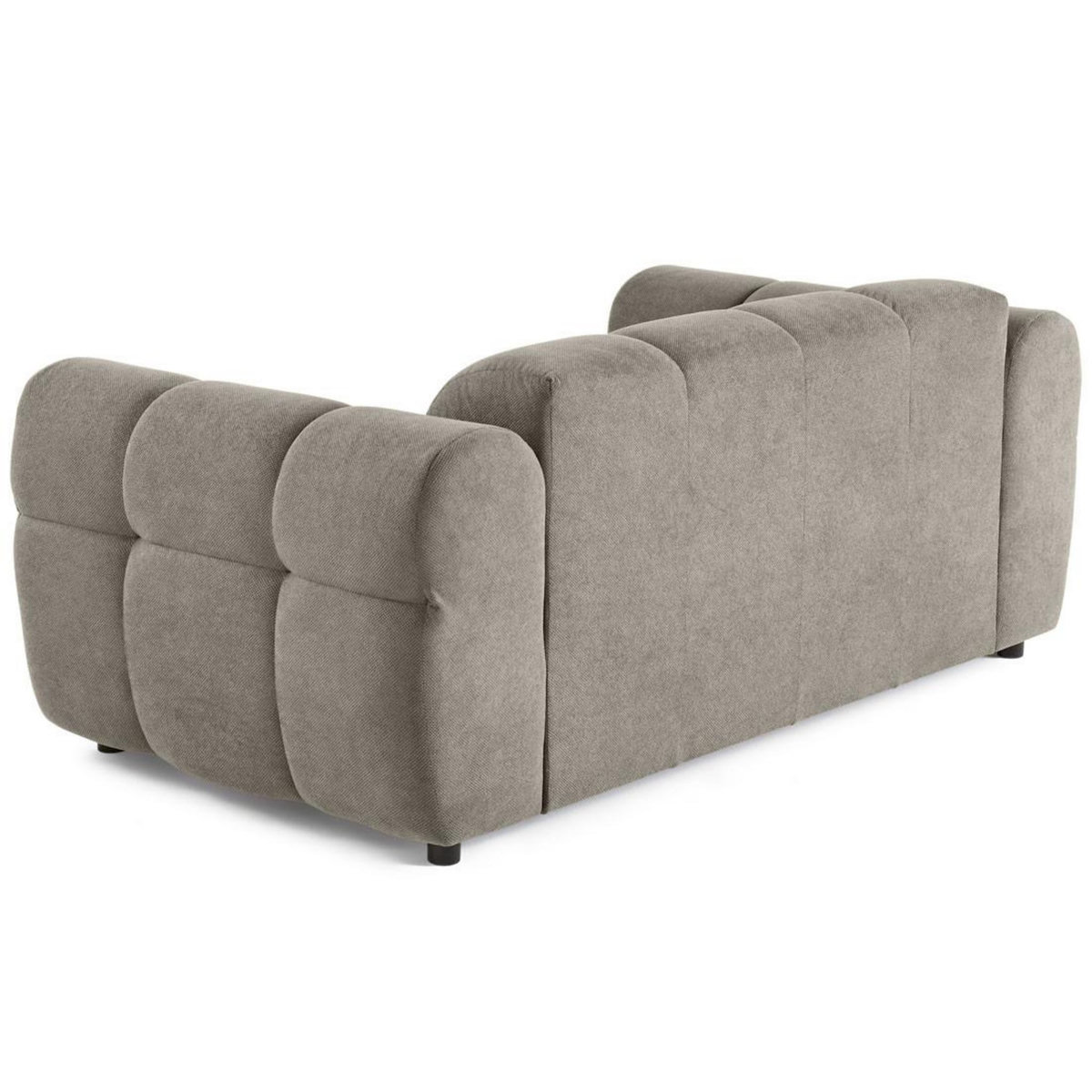 LISA DESIGN Ray - canapé droit 2 places en tissu texturé